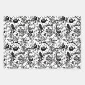 白黒ハロウィーンツール ラッピングペーパーシート (正面3)