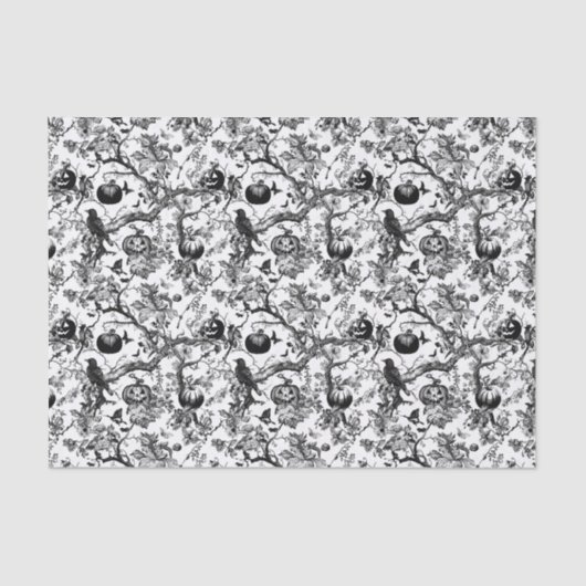 白黒ハロウィーンツール 薄葉紙 (正面)