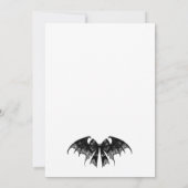 白黒ハロウィーンベビーシャワー招待状 招待状 (裏面)