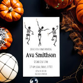 白黒ハロウィーンベビーシャワー招待状 招待状