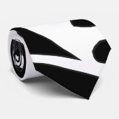 白黒ハロウィーンリブ骨格のネックタイ ネクタイ (ロール)