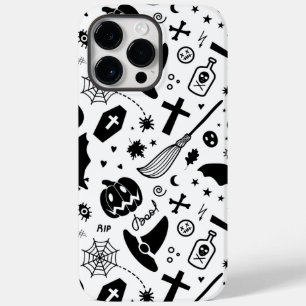 白黒ハロウィーン伝統的不気味 Case-Mate iPhone 14 PRO MAXケース