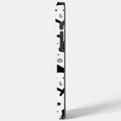白黒ハロウィーン伝統的不気味 Case-Mate iPhoneケース (裏面 / 左)