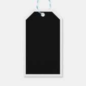 白黒ハロウィーン実験室の毒ラベル ギフトタグ (裏面)