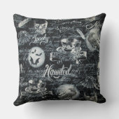 白黒ハロウィ幽霊のよく出るーン クッション (裏面)