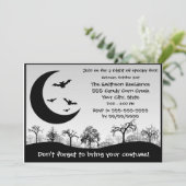 白黒ハローウィンパーティの衣裳のコンテスト 招待状 (スタンド正面)