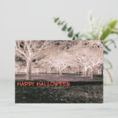 白黒ハローウィンパーティ怖い森 招待状 (スタンド正面)