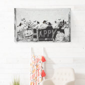 白黒ハローウィンパーティ 横断幕 (インサイチュ)