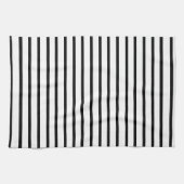 白黒ハンドタストライプオル キッチンタオル (横)