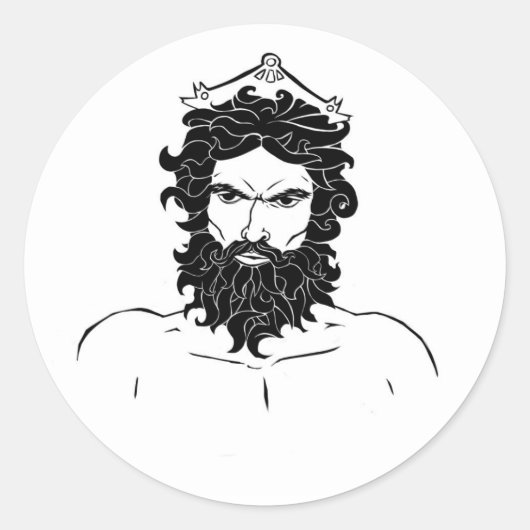 白黒ハーデス ラウンドシール (正面)