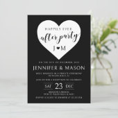 白黒ハートはパーティー後ずっと幸せに 招待状 (スタンド正面)