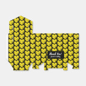 白黒ハートパターン結婚式の引き出物ボックス フェイバーボックス (折り畳みなし)