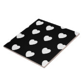 白黒ハートパターン タイル (側面)