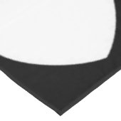 白黒ハートパターン テーブルクロス (アングル)