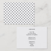 白黒ハートパターン 名刺 (正面/裏面)