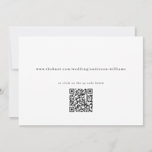 白黒ハートフォント日付の保存 セーブザデート (裏面)