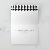 白黒ハートメリークリスマスフォト シーズンカード (内部)