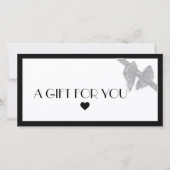 白黒ハートロゴギフト証明書 (正面)