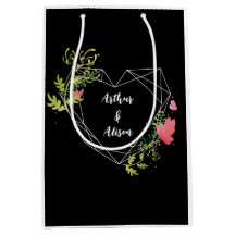 白黒ハート名前をカスタムする結婚式の引き出物