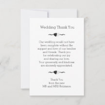 白黒ハート結婚の感謝