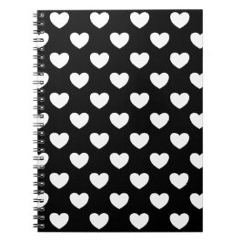 白黒ハート ノートブック