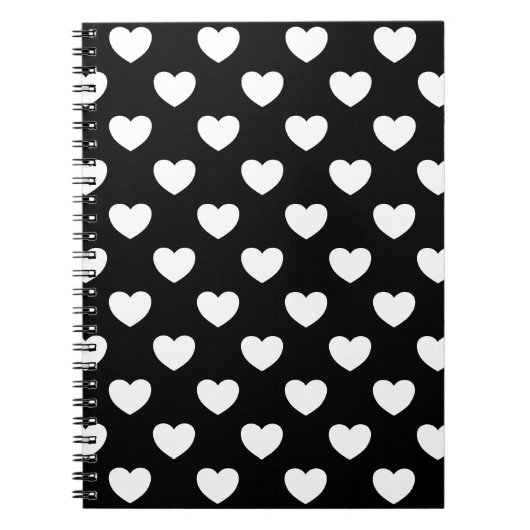 白黒ハート ノートブック (正面)