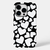 白黒ハートiPhoneケース Case-Mate iPhoneケース (裏面)