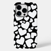 白黒ハートiPhoneケース