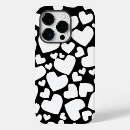 白黒ハートiPhoneケース Case-Mate iPhone 14 Proケース