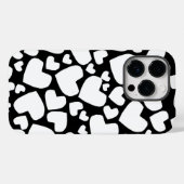 白黒ハートiPhoneケース Case-Mate iPhoneケース (裏面 (横))