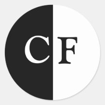 白黒ハーフカスタムイニシャル