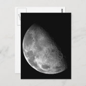 白黒ハーフムーン画像 ポストカード (正面/裏面)