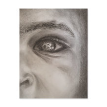 白黒ハーフ顔ポートレート、ドラマチックエレガント