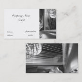 白黒ハープの名刺 名刺 (正面/裏面)
