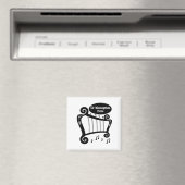 白黒ハープモノグラム マグネット (インサイチュ (食洗機))