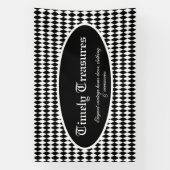 白黒ハーレクインカスタム 横断幕 (縦)