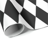 白黒ハーレクインダイアモンズパターンデザイン ラッピングペーパー (ロールコーナー)