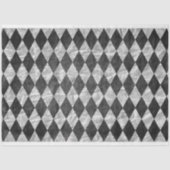 白黒ハーレクインデクページティッシュペーパー 薄葉紙 (正面)