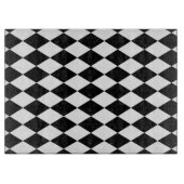 白黒ハーレクイン カッティングボード (正面)