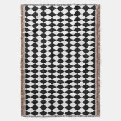 白黒ハーレクイン スローブランケット (正面縦)