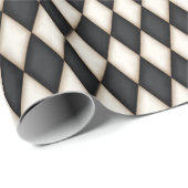 白黒ハーレクイン（小規模） ラッピングペーパー (ロールコーナー)