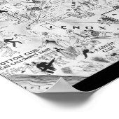 白黒ハーレムのナイトクラブの地図 ポスター (角)