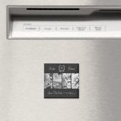 白黒バイクもしくは自転車に乗る人テーマ日付マグネットの保存 マグネット (インサイチュ (食洗機))