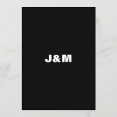 白黒バイク シルエット Save the Date セーブザデート (裏面)