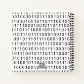 白黒バイナリ番号の行頭文字 ノートブック (裏面)