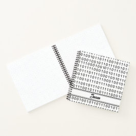 白黒バイナリ番号の行頭文字 ノートブック