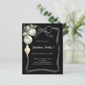 白黒バウスボークリスマスパーティの招待状 (スタンド正面)