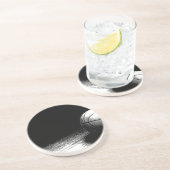 白黒バスケットボールアート コースター (側面)