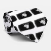 白黒バスケットボールアート ネクタイ (ロール)