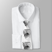 白黒バスケットボールタイカスタムプ ネクタイ (タイ)